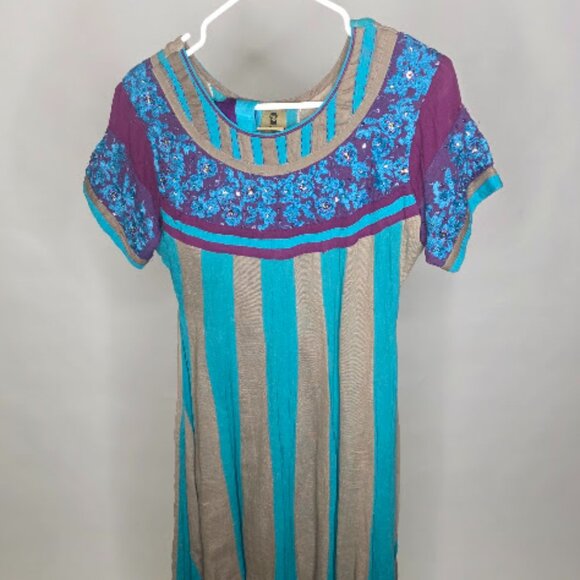 Long Dress (2pcs) Pakistani / Indian Suit Traditional Wear - Picture 1 of 4